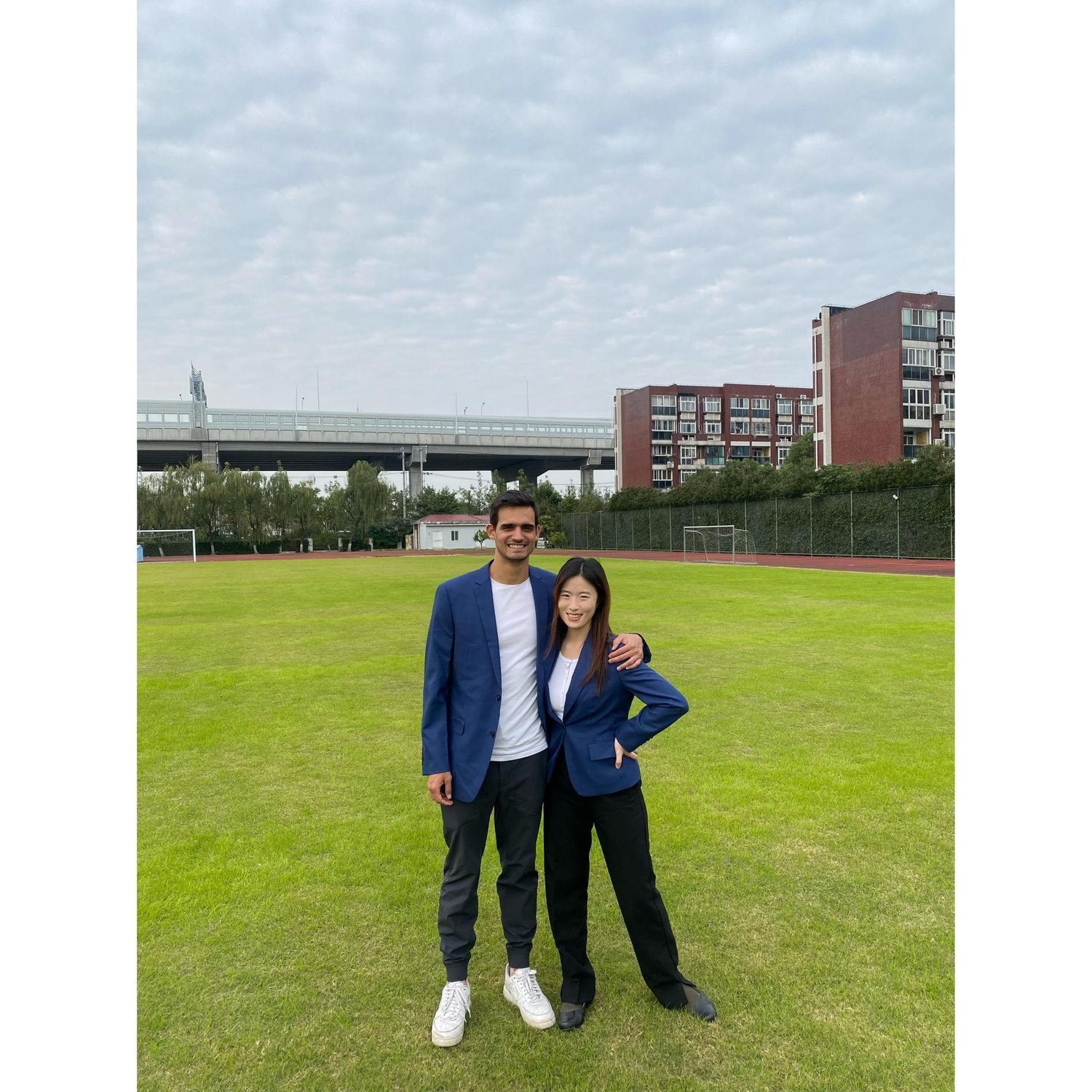 We met as colleagues in an international school in Shanghai.