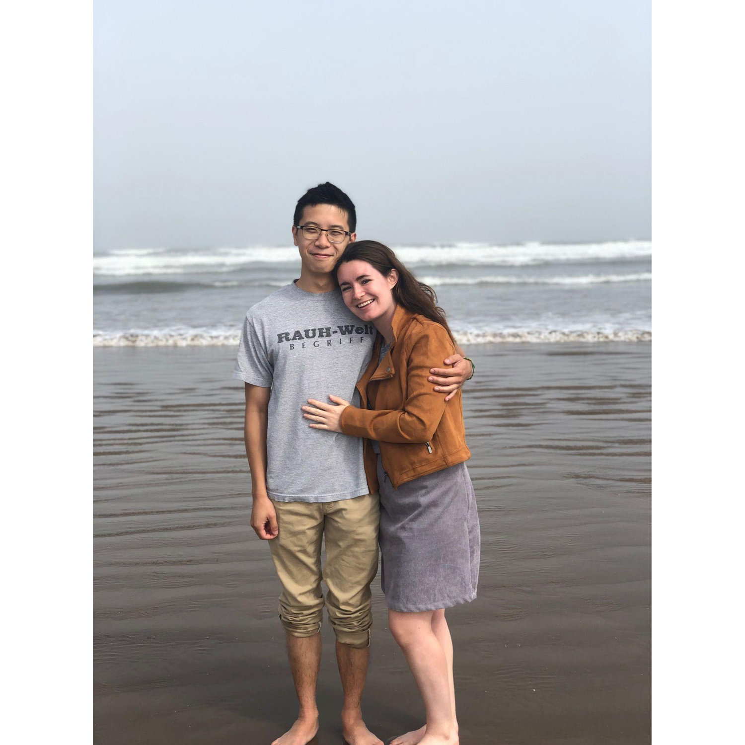 2019 - Here we are frolicking on the foggy beaches of St Andrews in Scotland!