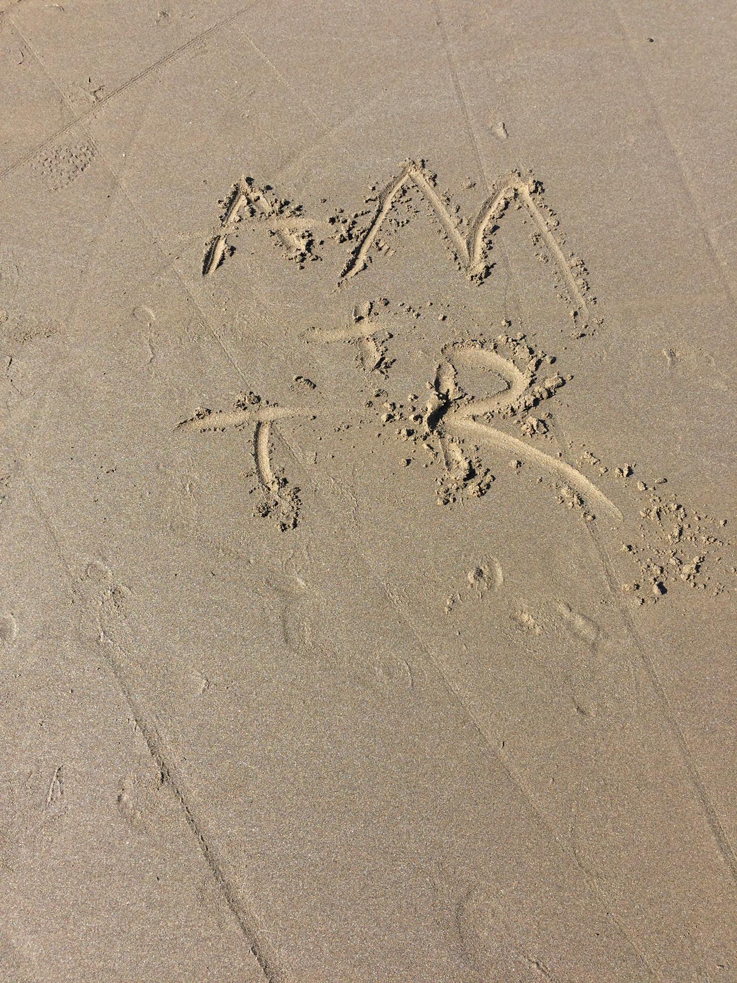 On the beach in Oregon