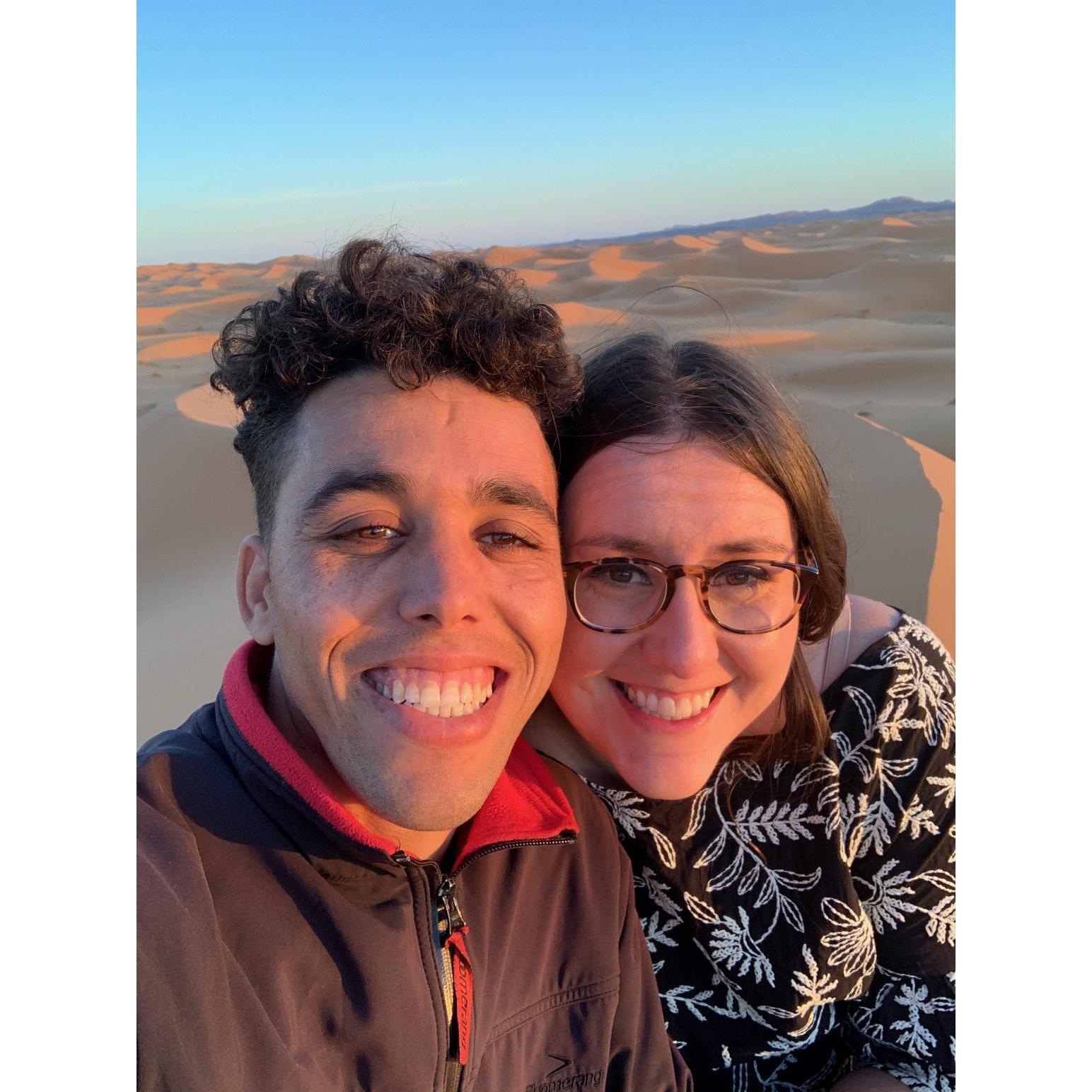 Visiting the dunes in Merzouga, December 2020.