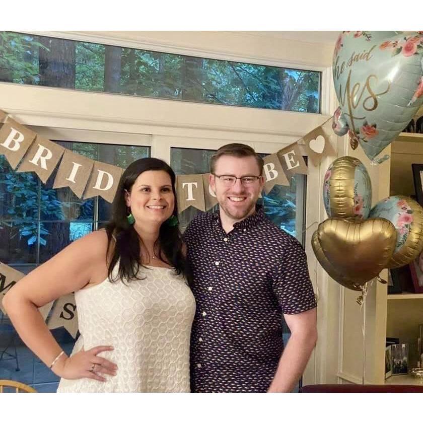 My family bridal shower with Fritz later that evening. July 17th, 2021