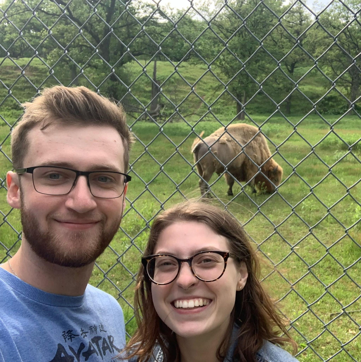 Cheesing at the Irvine Zoo in Chippewa Falls - we LOVE a good zoo or aquarium