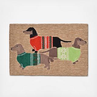 Liora Manne Frontporch Holiday Hounds Indoor/Outdoor Mat