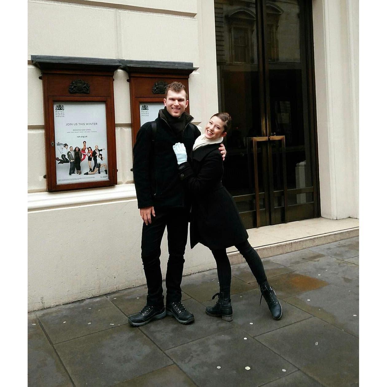 Outside Royal Opera House, London 2018
