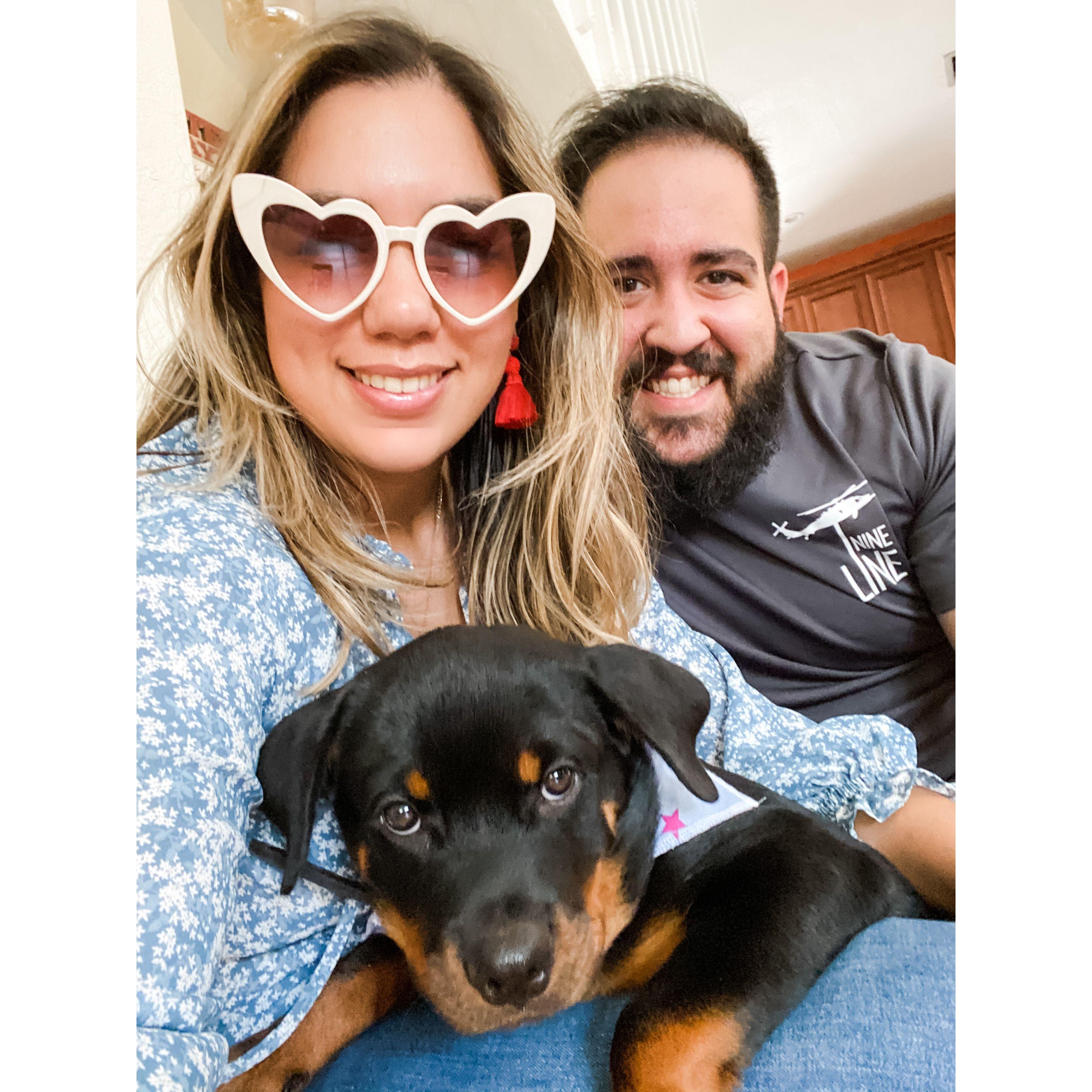 Our first July 4th with Ruby girl