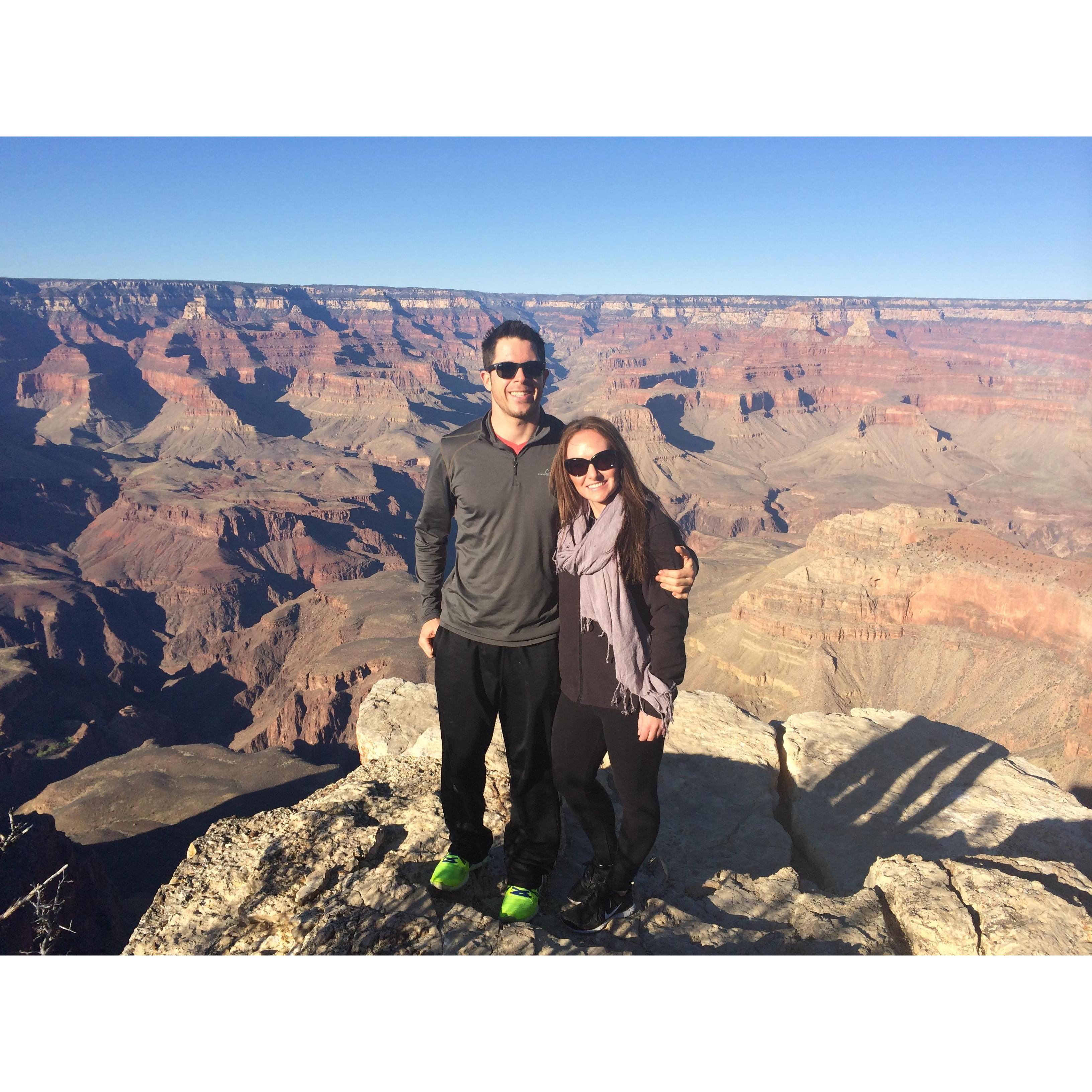Stopping at the Grand Canyon on our drive to Austin