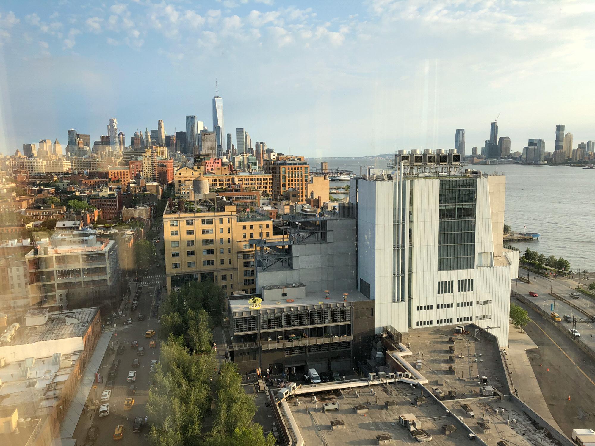 View from our room in The Standard Hotel in Chelsea, NYC.
