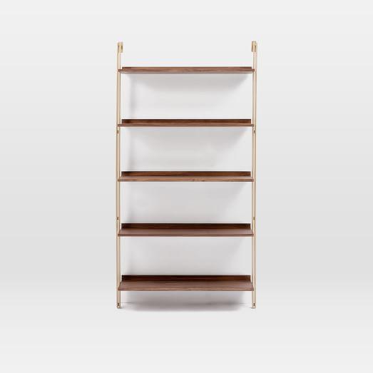 Linden Mid-Century Wide Shelf Unit