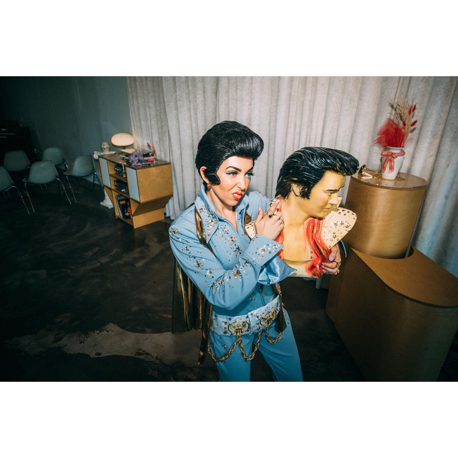 Queen of Las Vegas; Elvis of the Sure Thing Chapel.