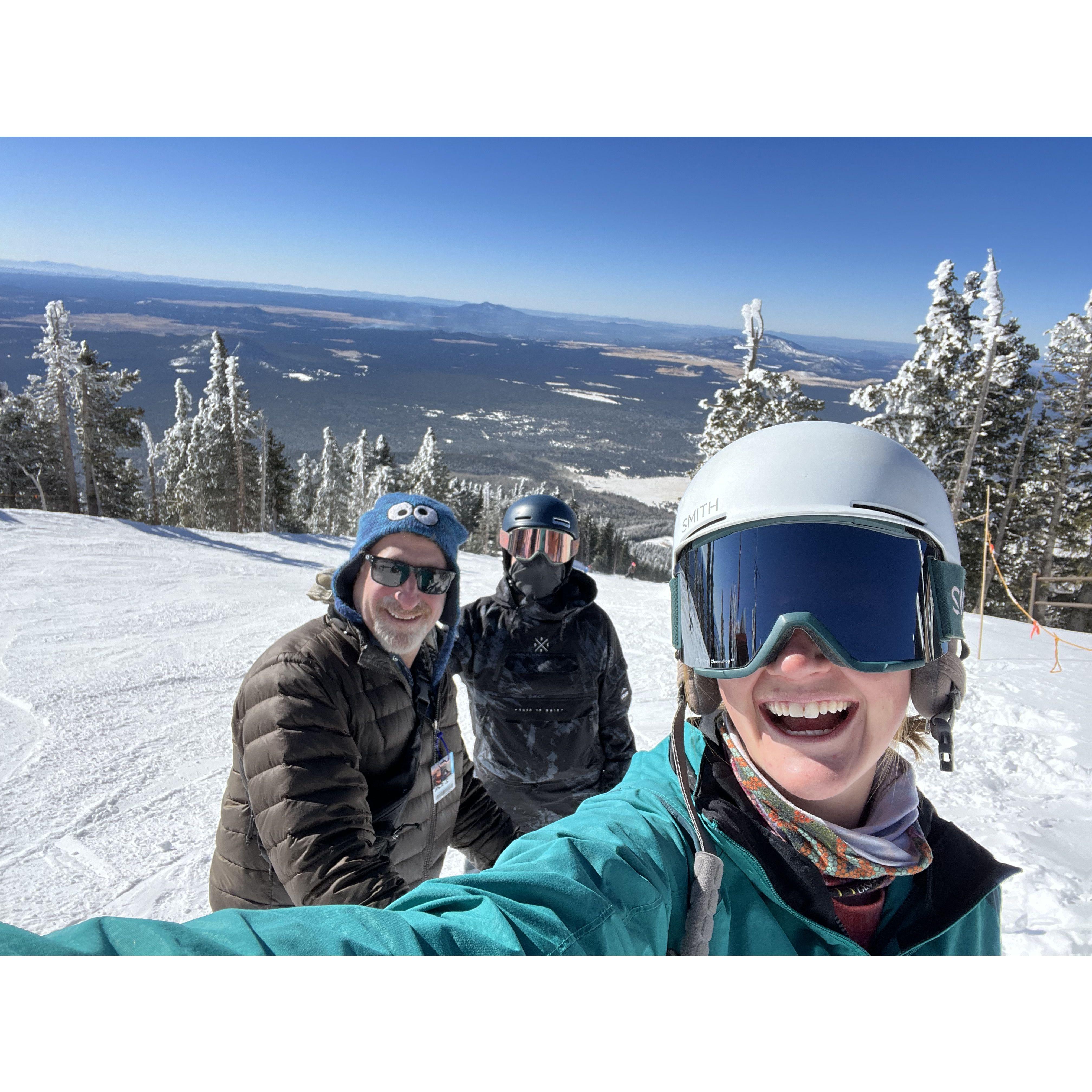 Taylor, Casey and Frankie at Arizona Snowbowl