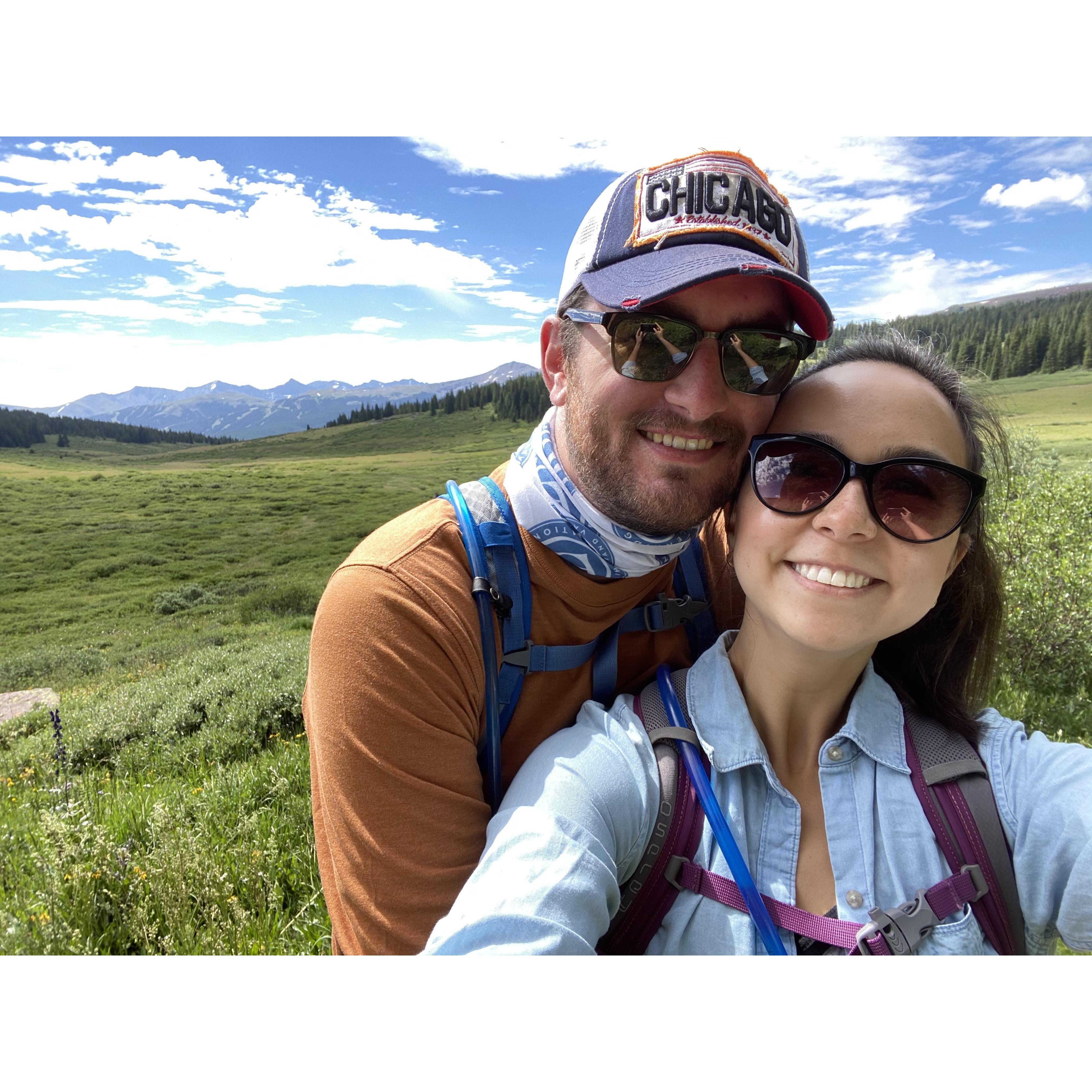 Mike took Katelyn on her first trip to Colorado. He likes to make sure the views are worth the hike.