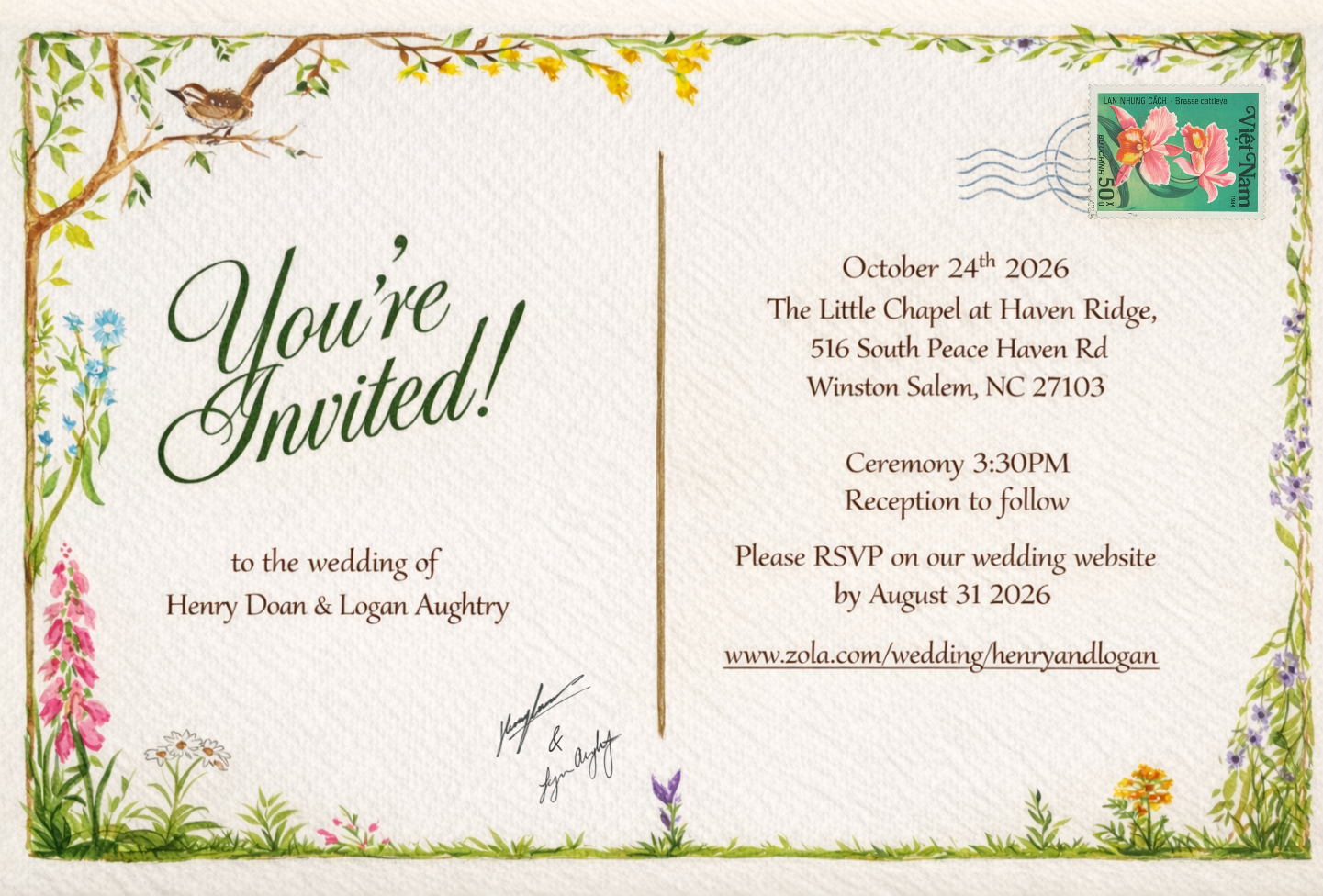 The Wedding Website of Logan Aughtry and Henry Doan