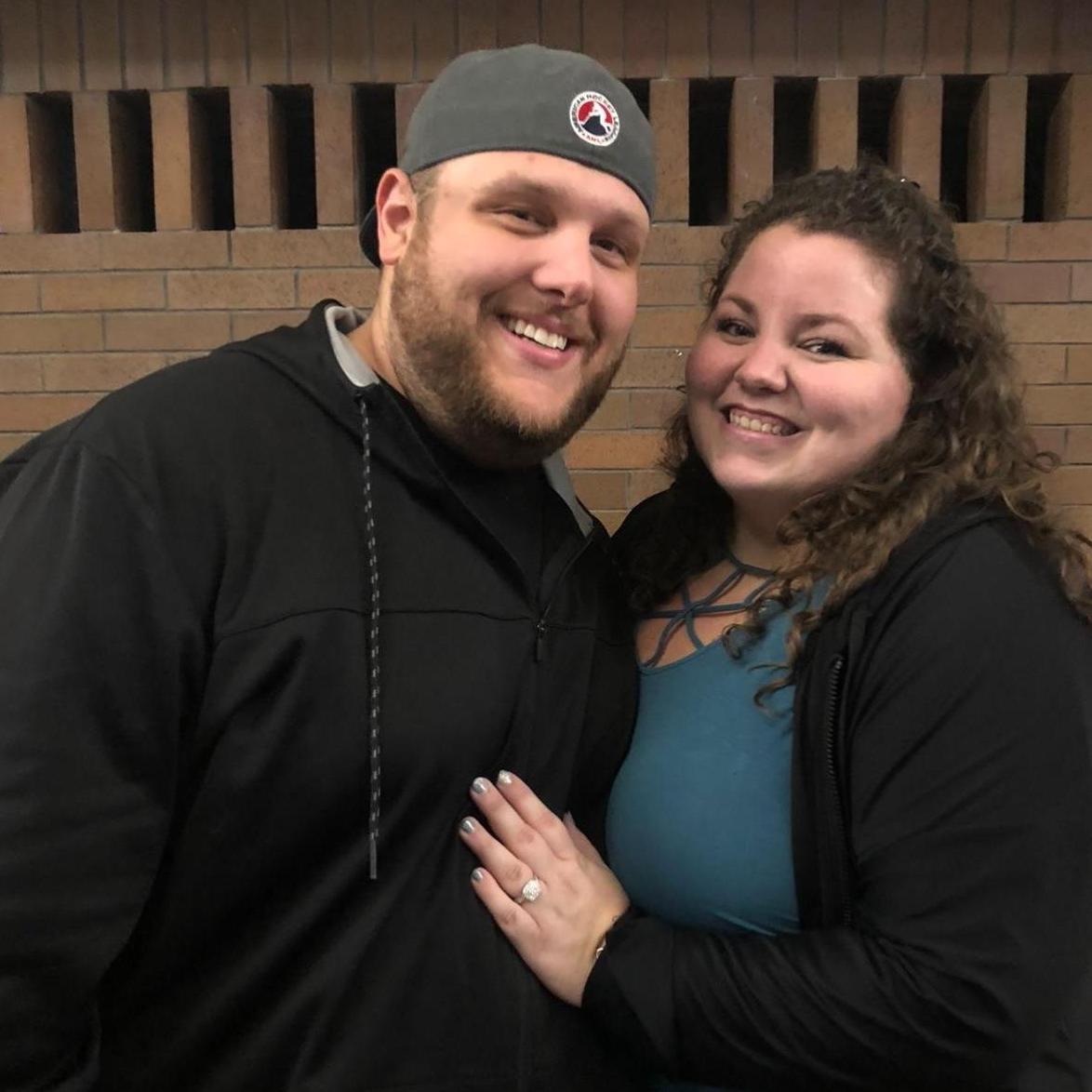 Night of our engagement at the Mass Mutual Center! 11-1-19