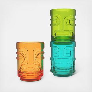 Tiki Shot Glass, Set of 6