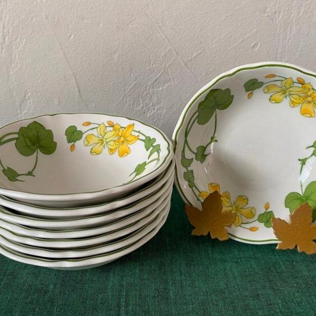 Villeroy & Boch Geranium Bread Butter Plates Set of 8 Germany