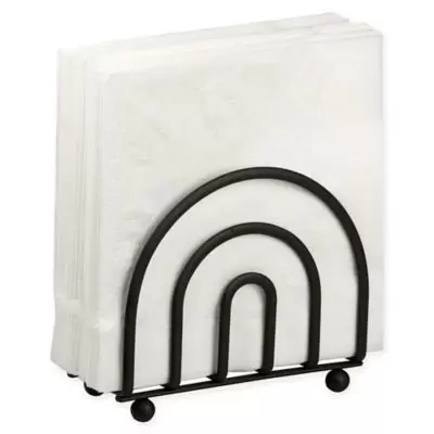 Home Basics Napkin Holder in Black