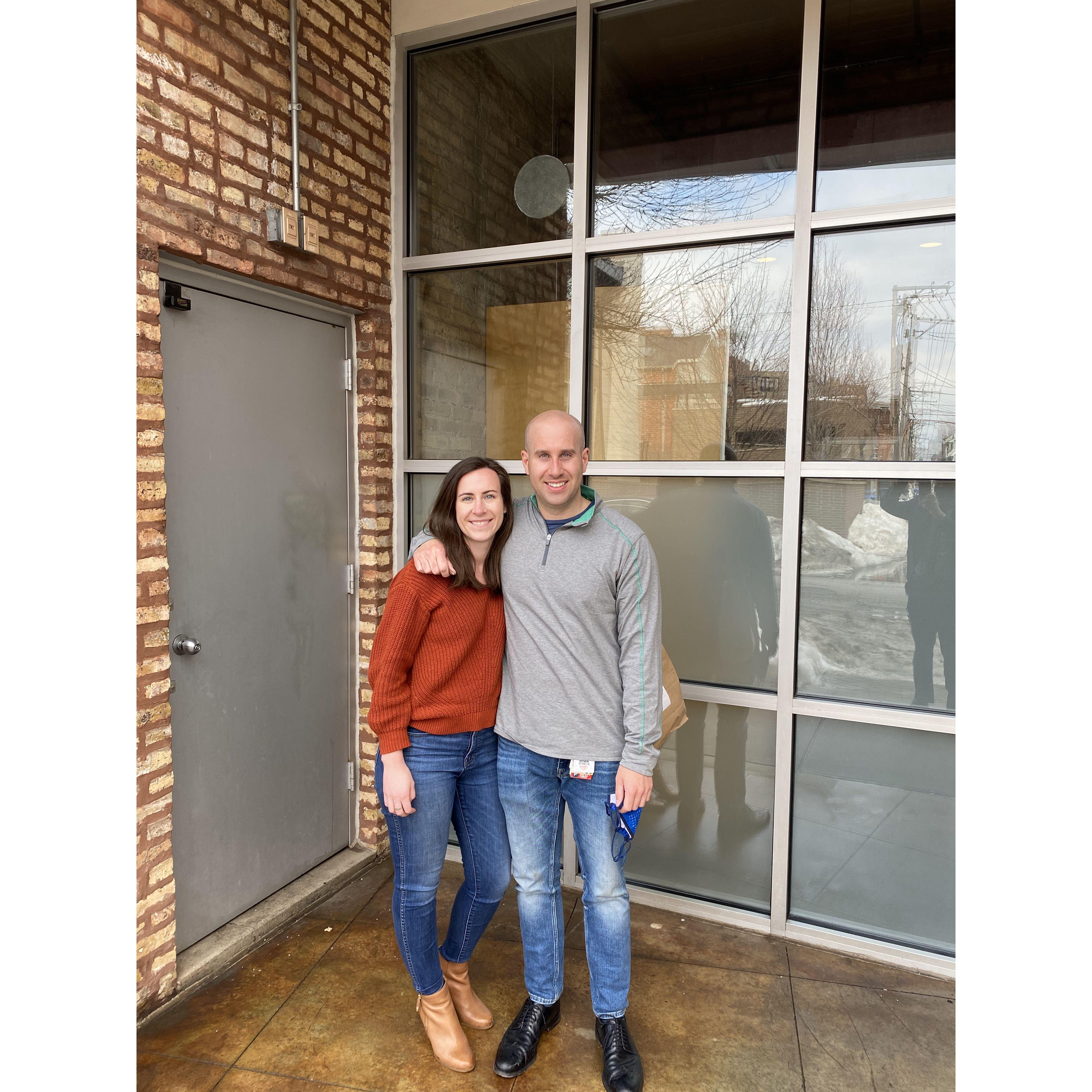 We bought our first home together in February 2021
