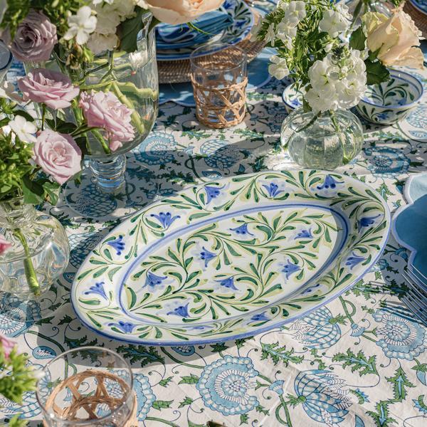 Hand Painted Bluebell Oval Platter