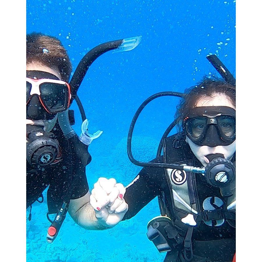 1st time scuba diving together