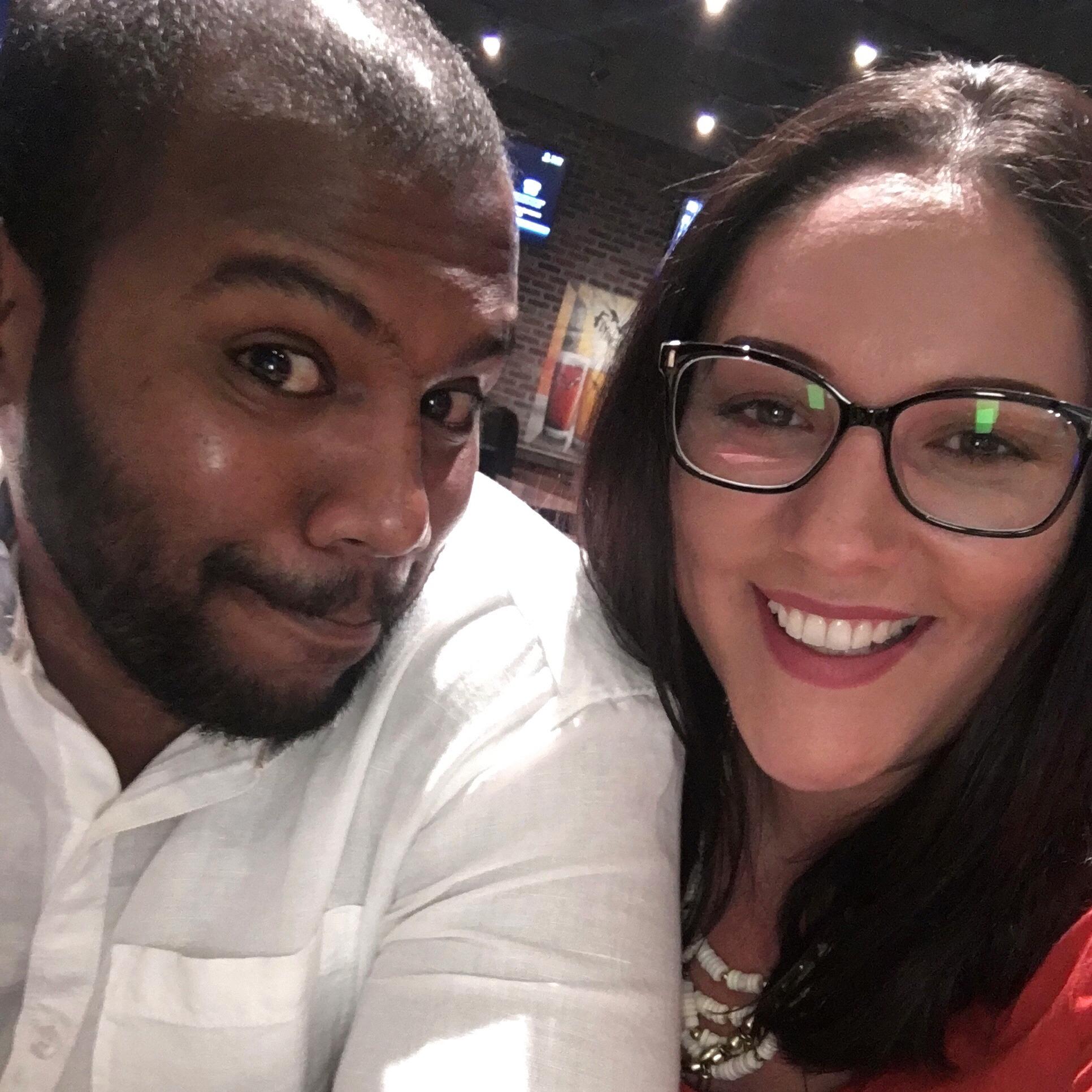 This was taken on our first night out when we both moved to Towson. We took like 8 pictures. and this was the best one from that night lol.