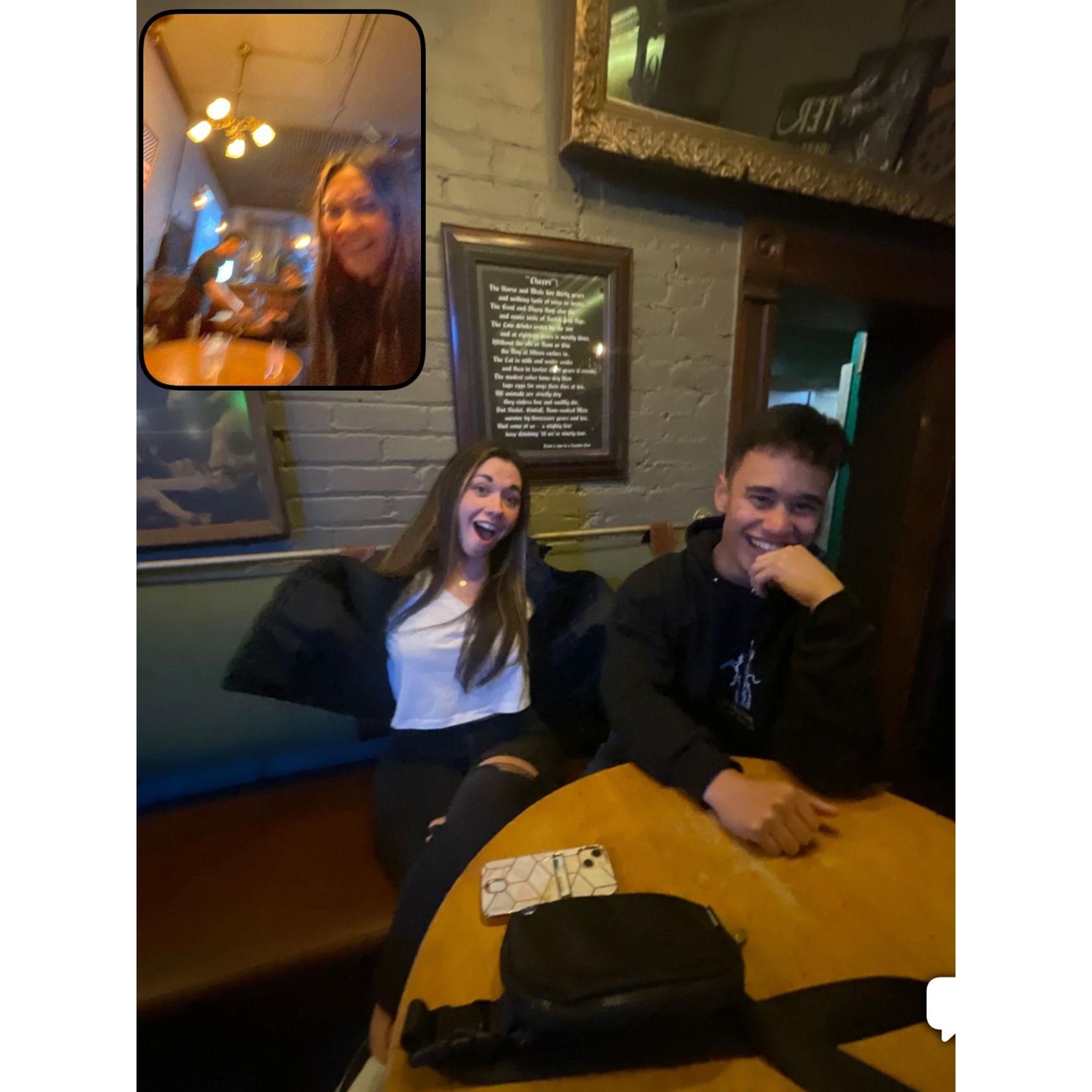 Our first photo together, two days after we met circa 2022⏳