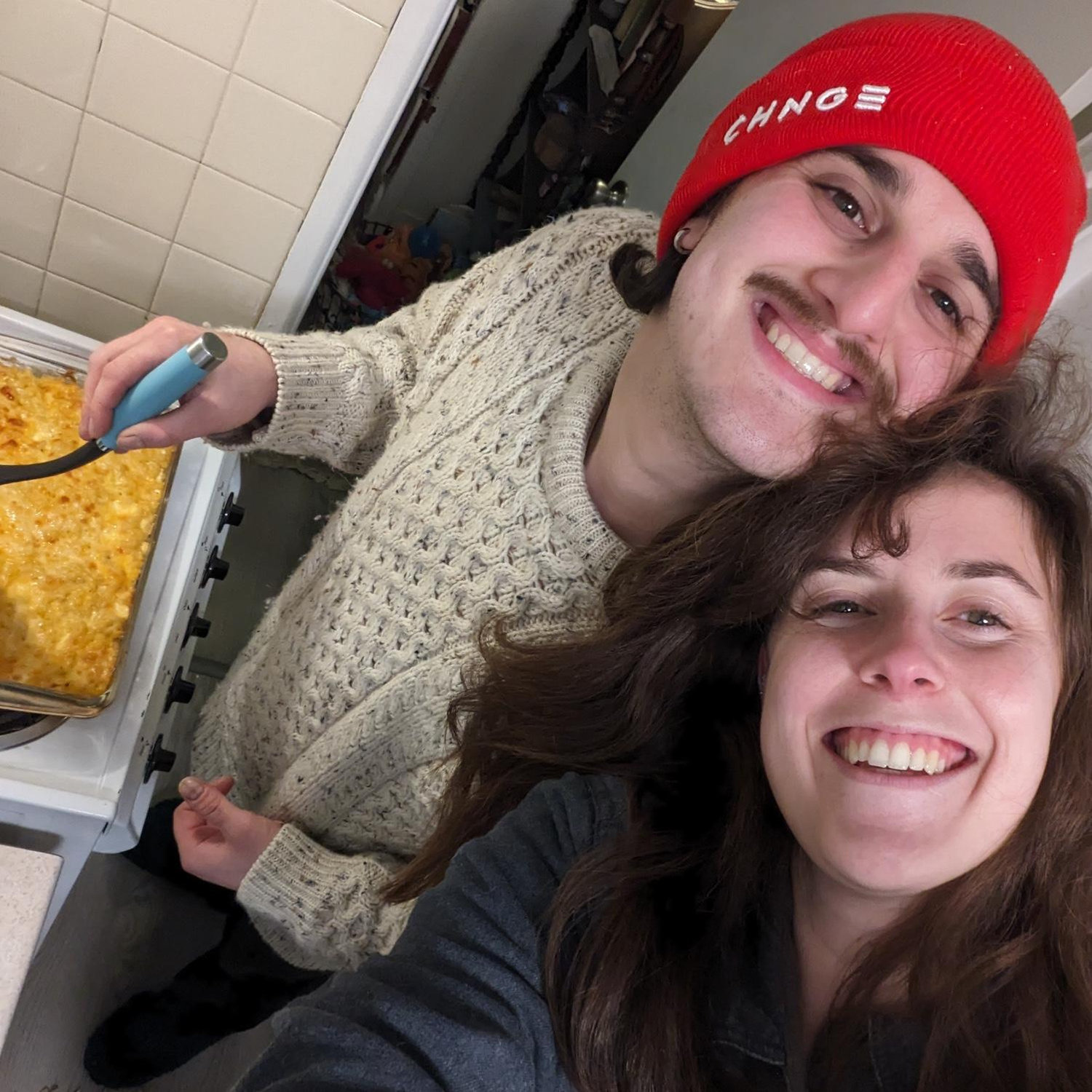 We love making home cooked meals and trying new recipes. Since moving in together, we’ve shared many good meals!