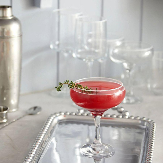 Mariposa Fine Line Coupe, Set of 4 - Clear
