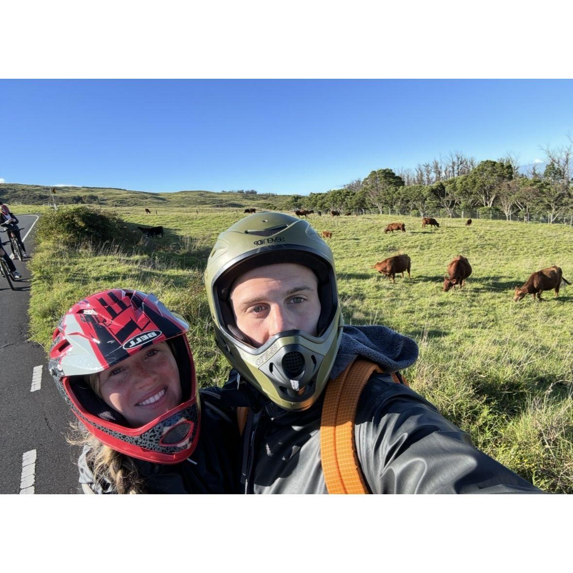 Riding Bikes down a Volcano in Hawaii