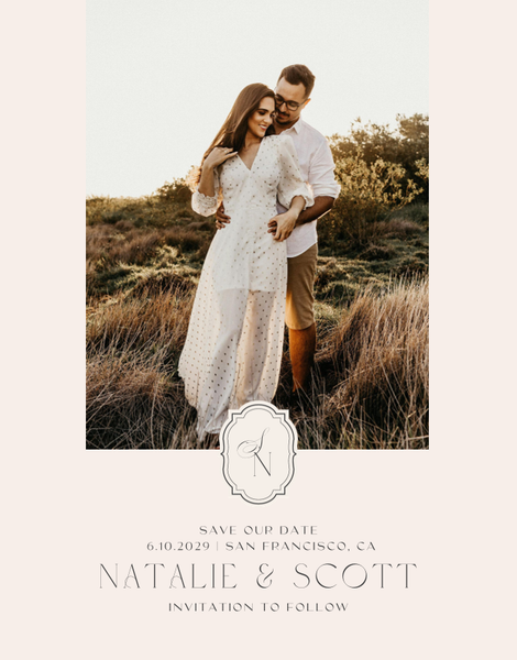 Korina Photo | Linen | Zola Save The Dates