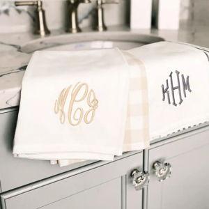 Monogrammed Hand Towel Set