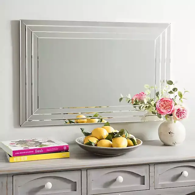 Infinity Frameless Wall Mirror, 24x36 in.