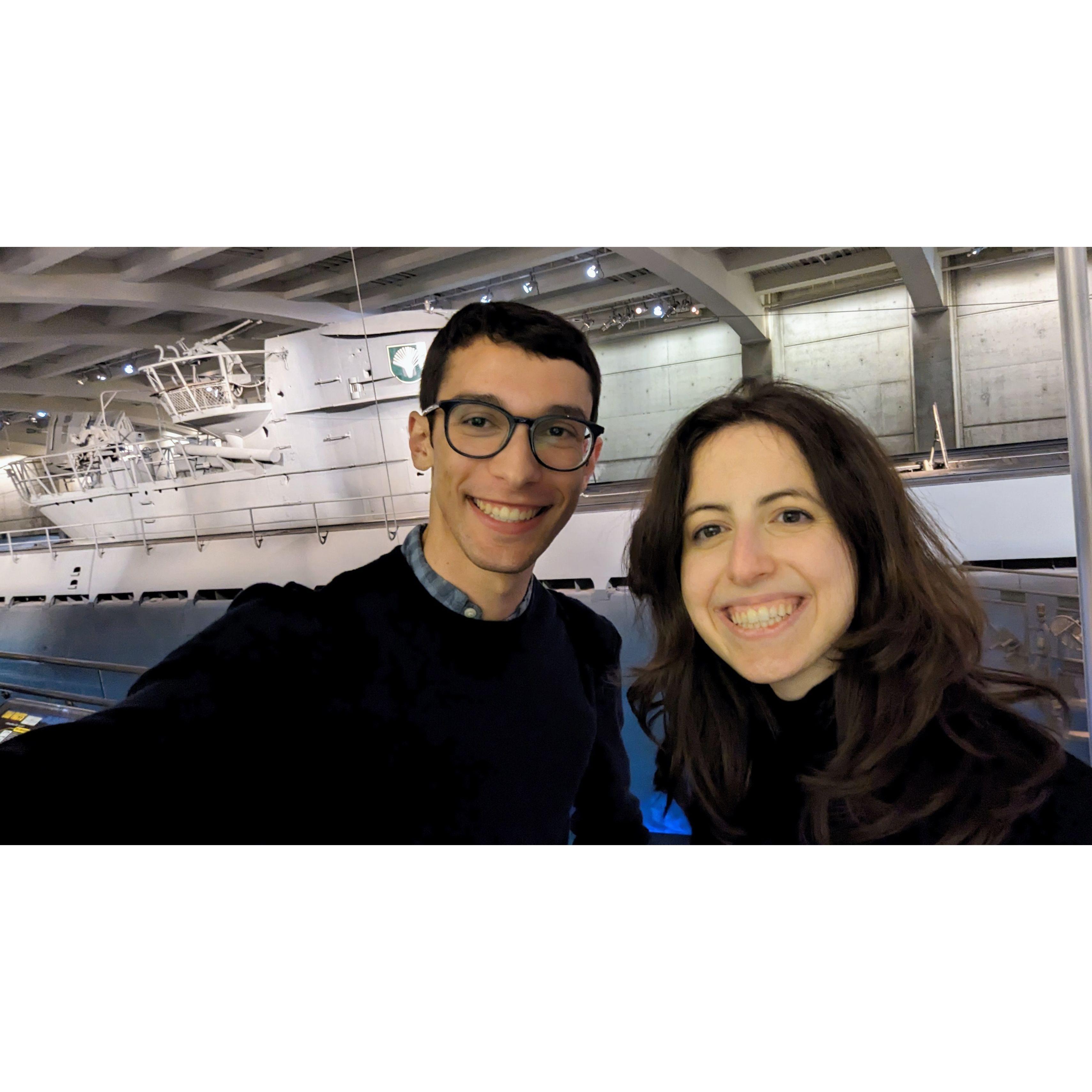 4/21/24: The U-505 submarine at the Museum of Science and Industry in Chicago (aka Jacob's happy place)