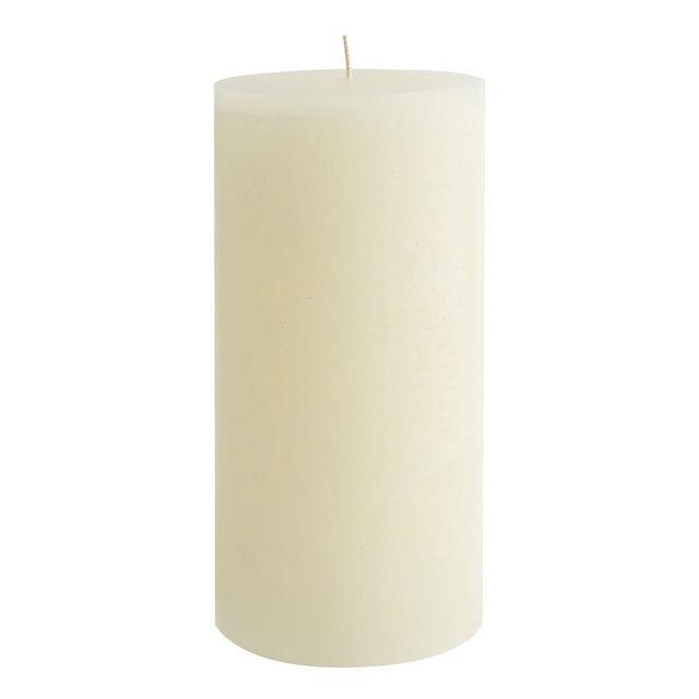 Timber Pillar Candle, Paperwhite - 4 x 8