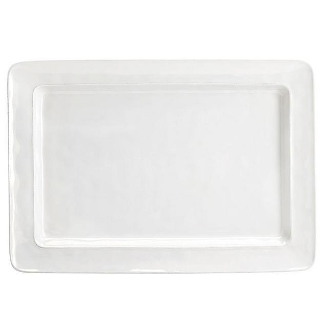 Cambria Rectangular Serving Platter, Stone
