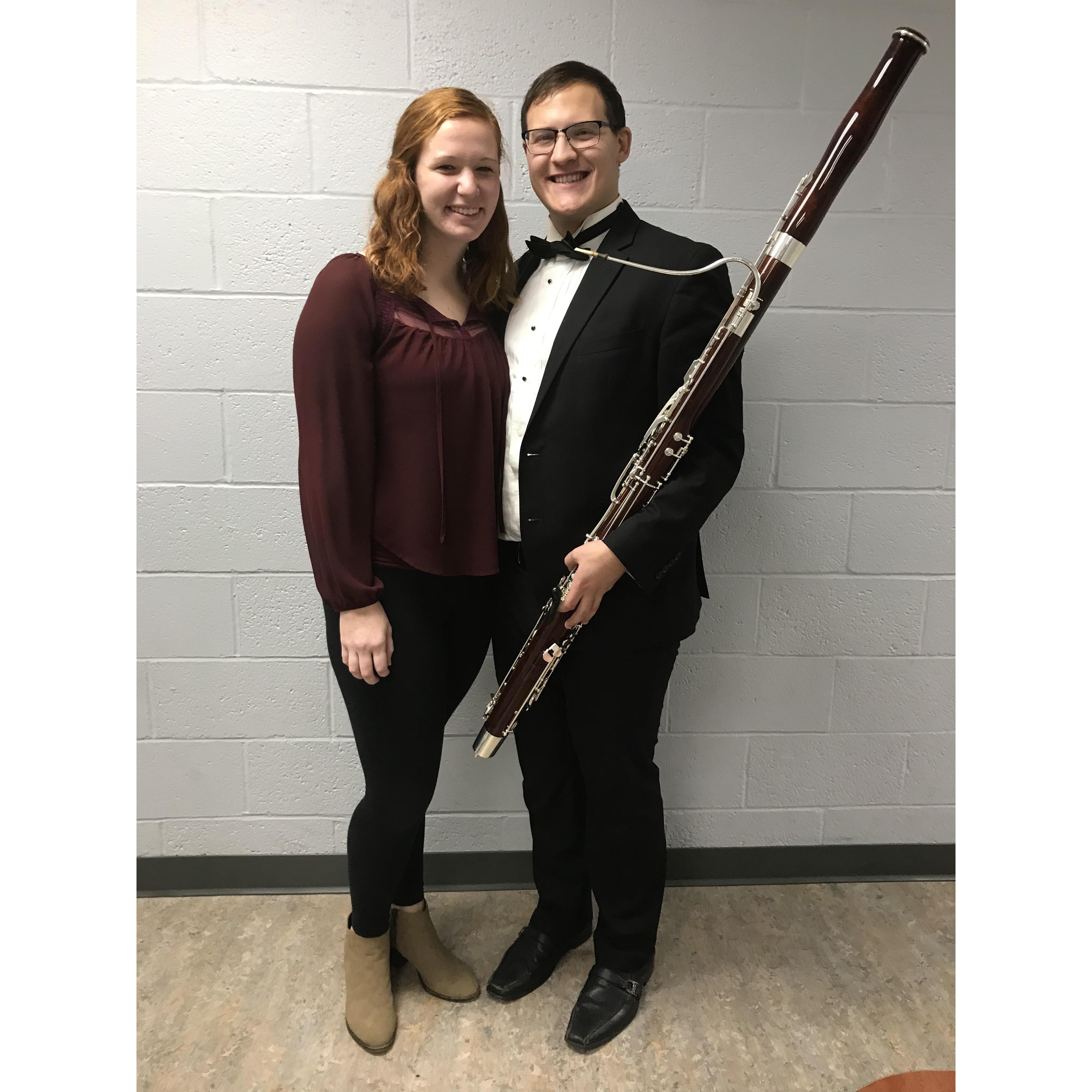One of Devon's Wind Ensemble concerts