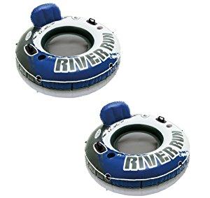 INTEX River Run I Inflatable Water Floating Tubes - 2 Pack