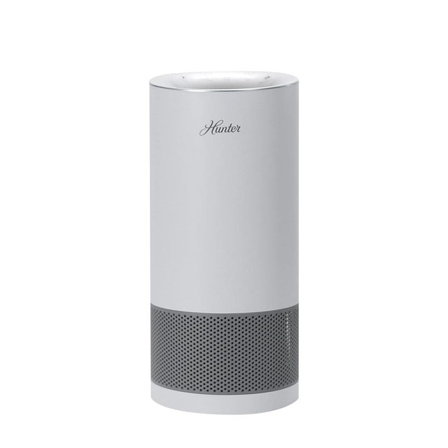 Hunter Fan Company HP450UV True HEPA UVC Light Technology Air Purifier, Small, White
