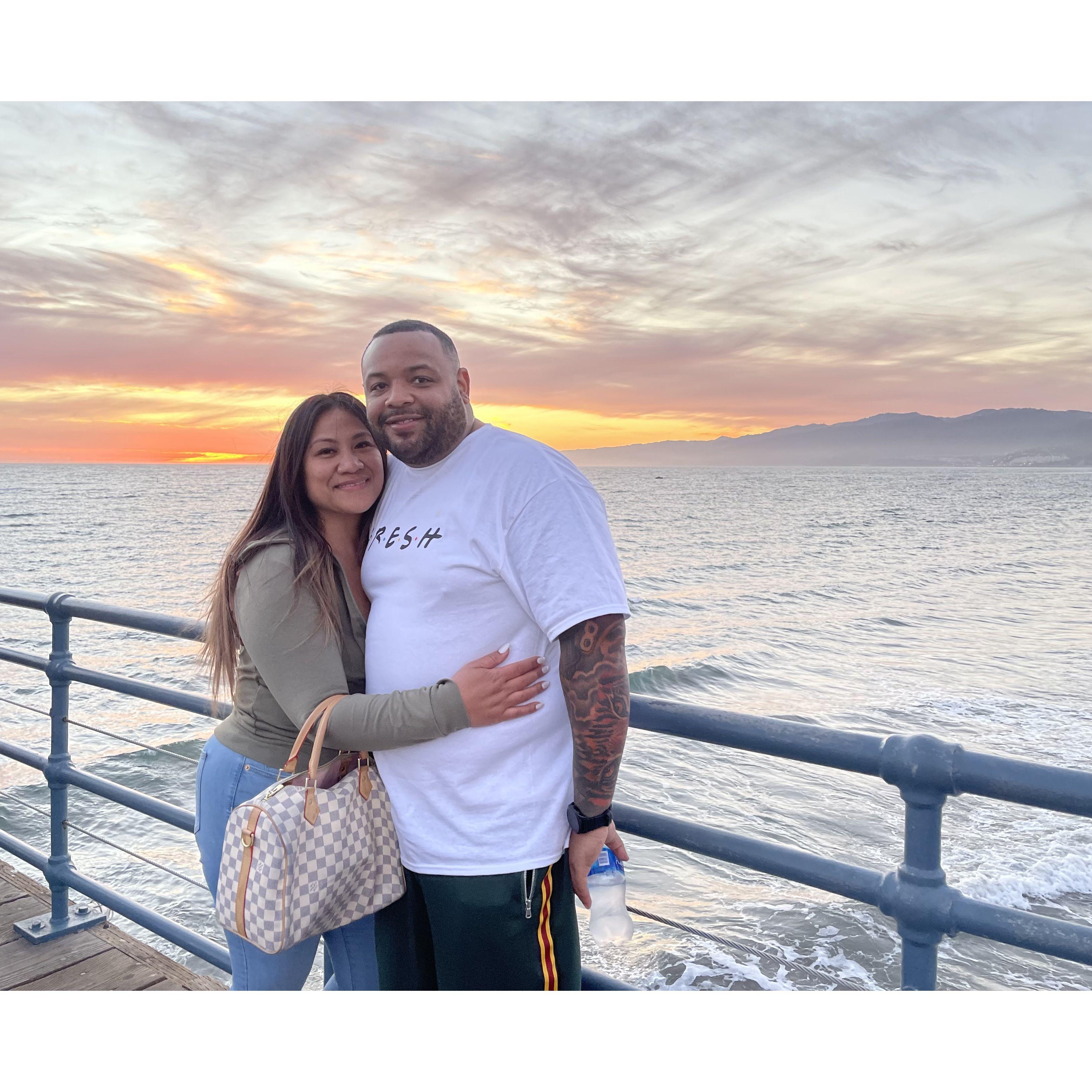 Birthday in California for Brian! This was taken on the Santa Monica Pier