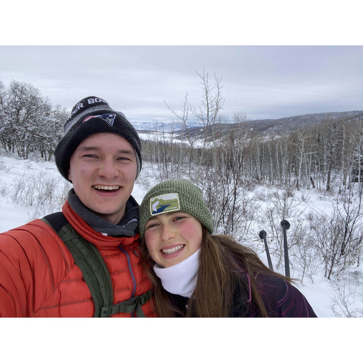 December 2023 - Our first time together in Steamboat. Almost one year exactly before the proposal!