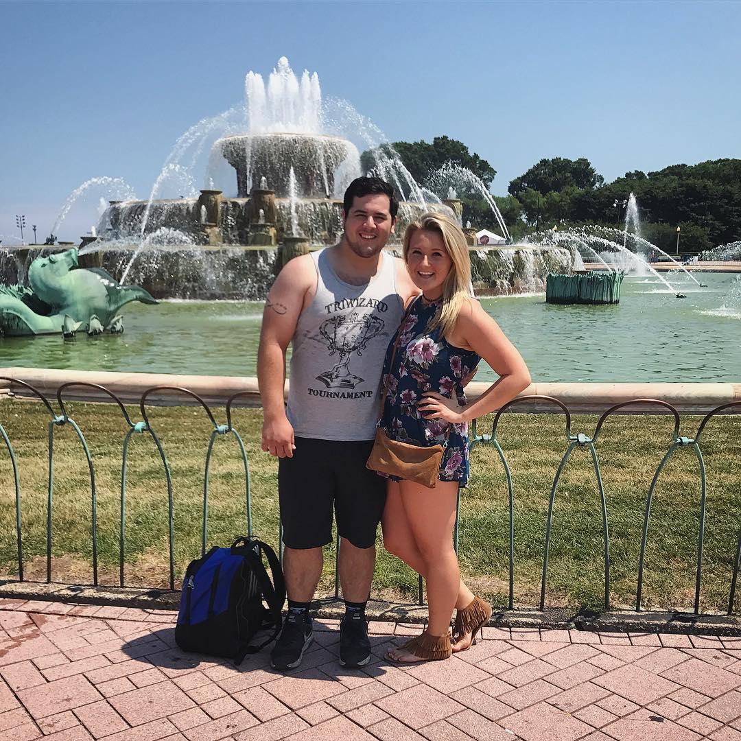 Celebrating the Taste of Chicago. Little did Rychie know he'd be moving here in just 3 years.