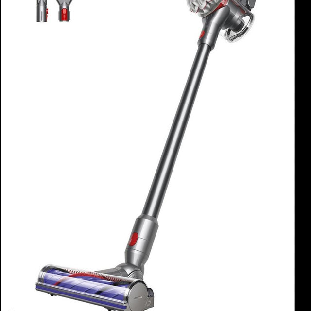 Dyson - V8 Cordless Vacuum with 6 accessories - Silver/Nickel