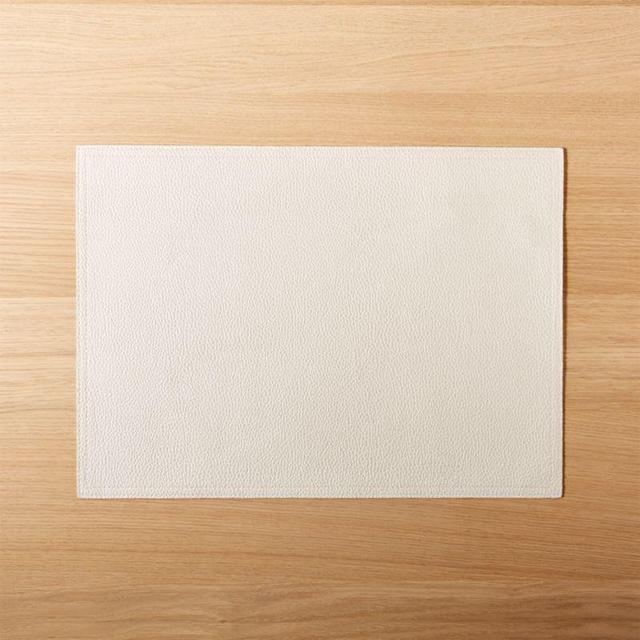 Faux Black Leather Placemat