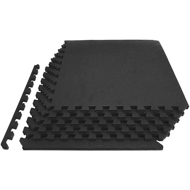 Prosource Fit Extra Thick Puzzle Exercise Mat 3/4" or 1”, EVA Foam Interlocking Tiles for Protective, Cushioned Workout Flooring for Home and Gym Equipment