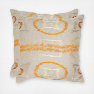 Geometric Print Throw Pillow, Set of 2