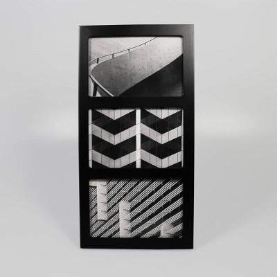 Thin Frame Holds 3 Photos Black 4"x6" - Made By Design™
