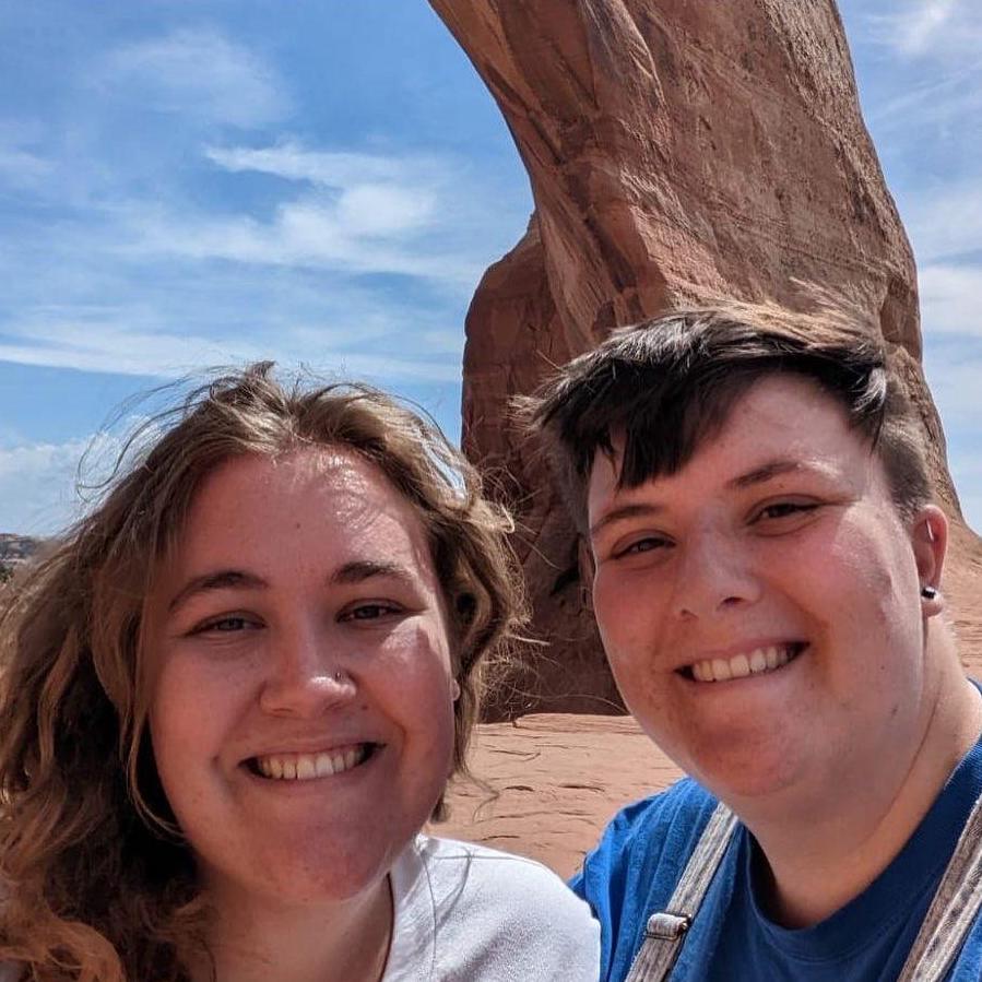 Quentin & Maryellen on their road trip through Utah in August 2022. The highlights we’re visiting The Hole in The Wall rest stop, Arches National Parks and The Chicks concert.