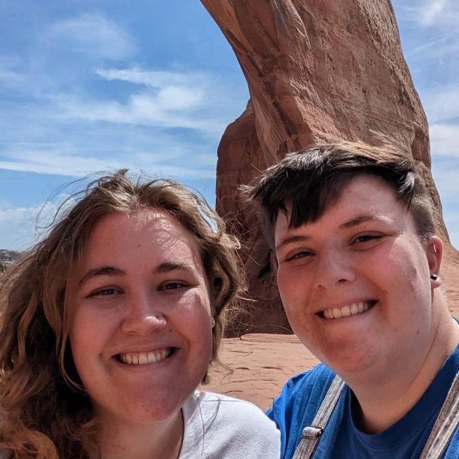 Quentin & Maryellen on their road trip through Utah in August 2022. The highlights we’re visiting The Hole in The Wall rest stop, Arches National Parks and The Chicks concert.
