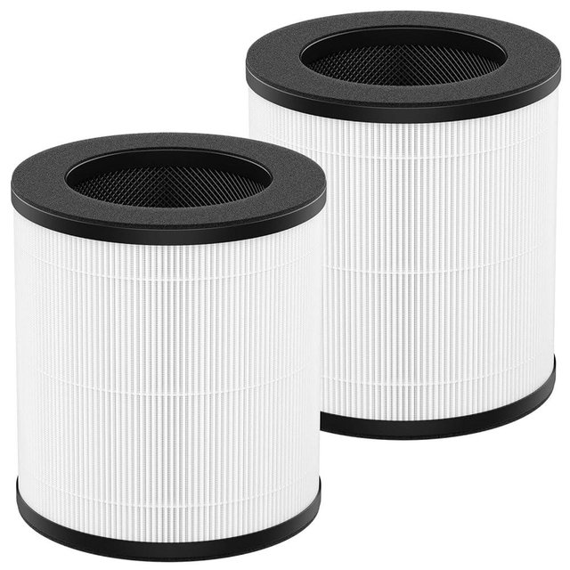 3-in-1 H14 True HEPA Replacement Filter Compatible with ADTARK ＆ VNIUP ZQA-4000C and Fancybark ZQA-4000A Air Purifier, 2 Pack