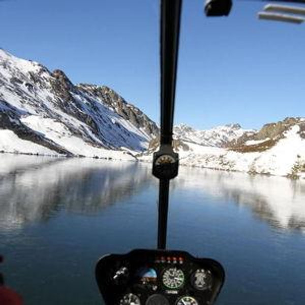 Helicopter ride over Andes