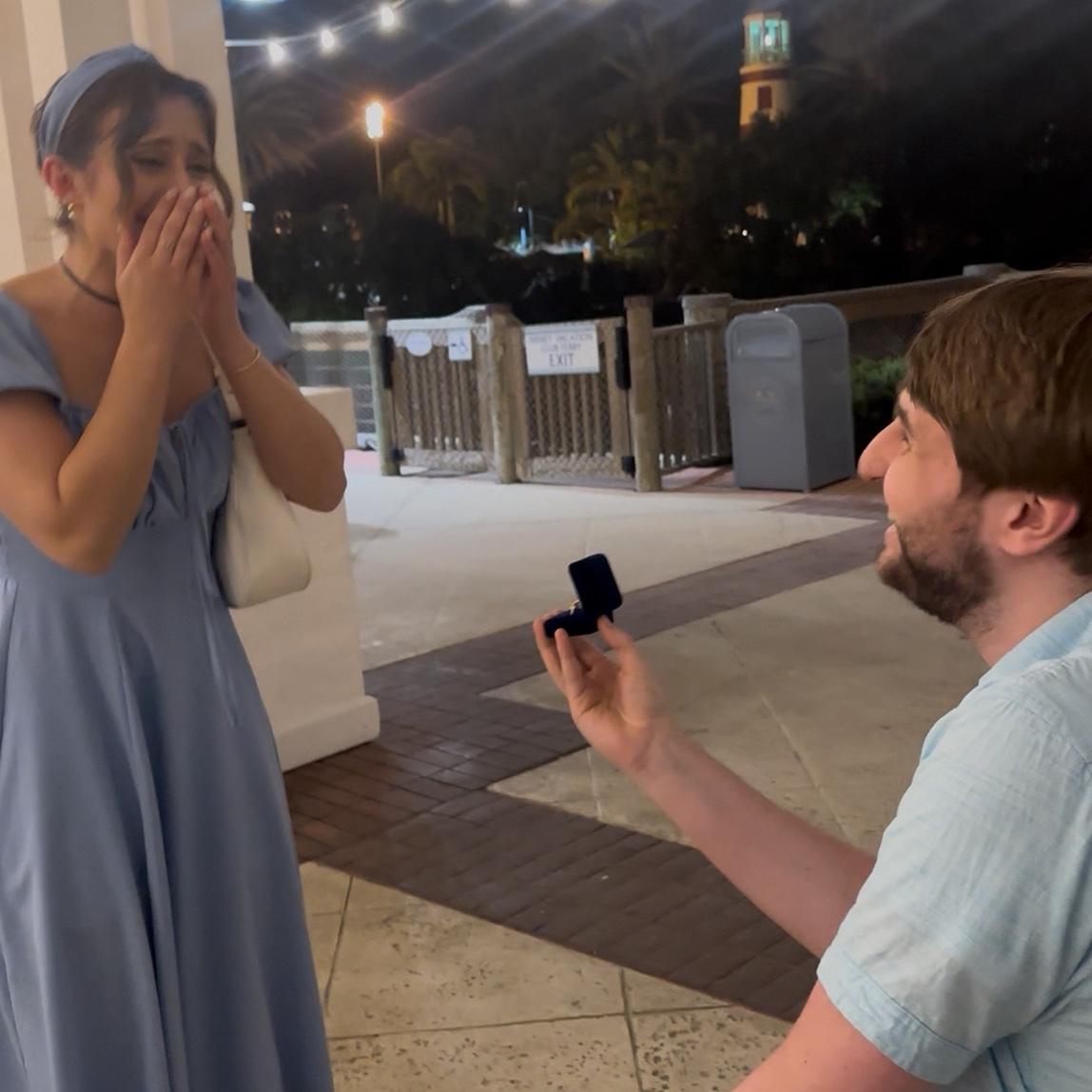 The moment Clay popped the question, beautifully captured by our lovely friends, John and Sarah.
